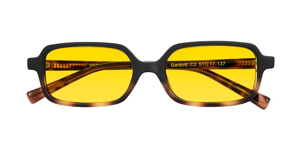 Front of Garbott in Black/Tortoise