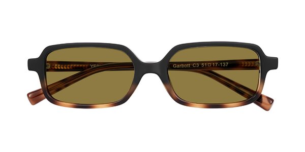 Front of Garbott in Black/Tortoise