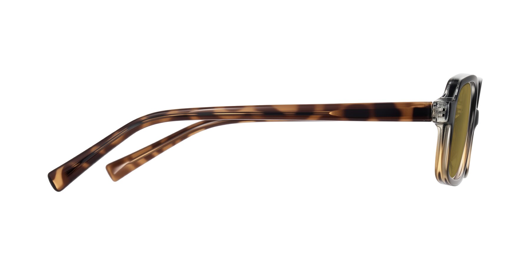 Side of Garbott in Black/Tortoise with Brown Polarized Lenses