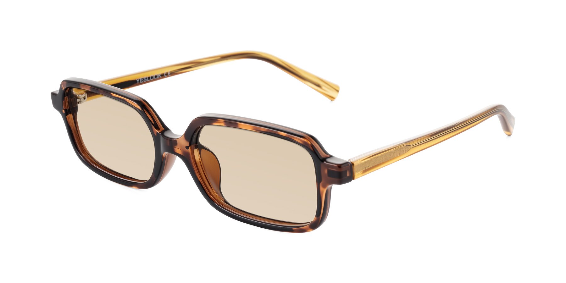 Angle of Garbott in Tortoise/Amber with Light Brown Tinted Lenses