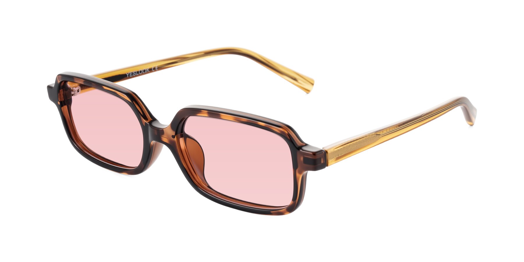 Angle of Garbott in Tortoise/Amber with Light Garnet Tinted Lenses