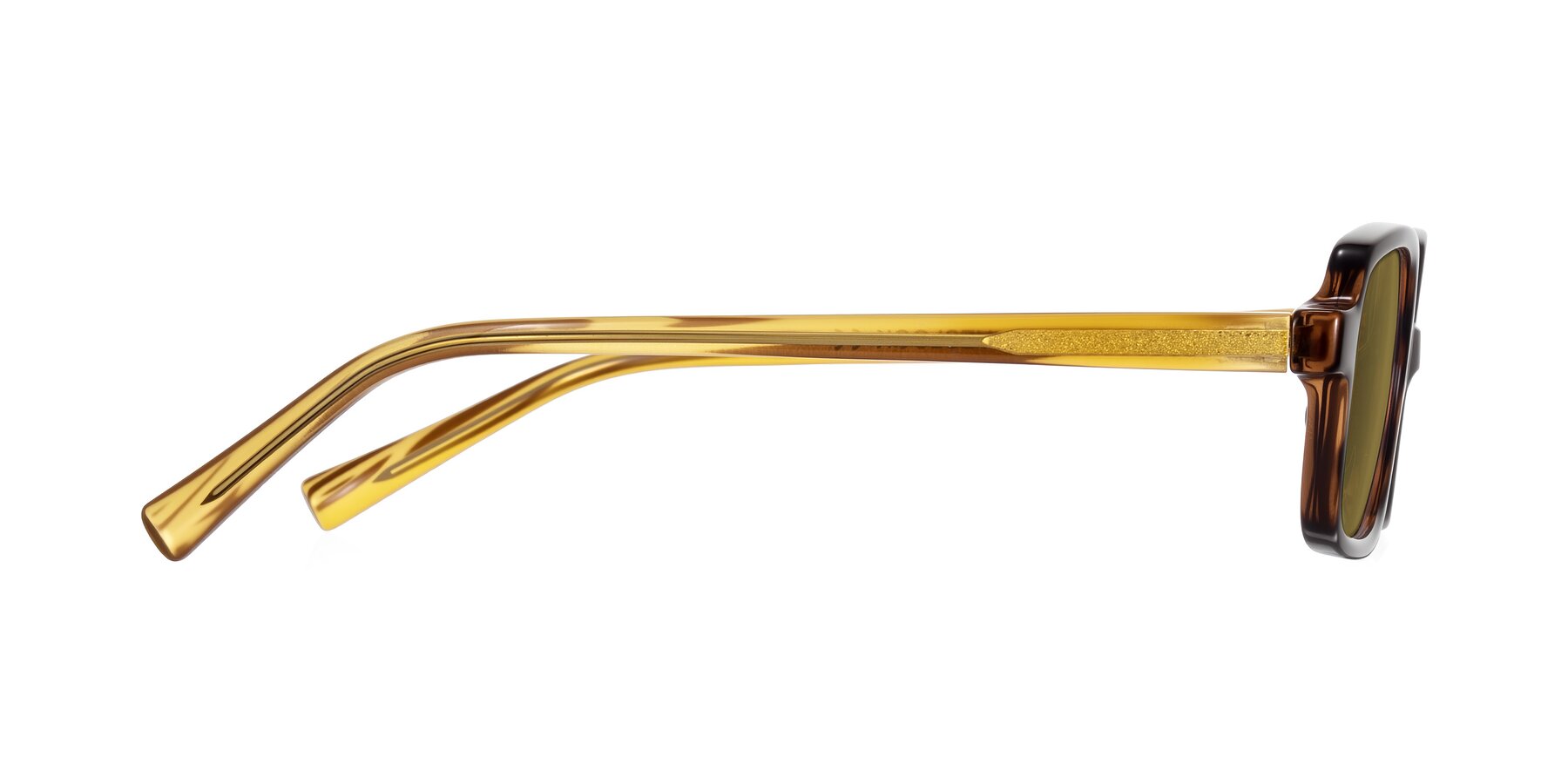 Side of Garbott in Tortoise/Amber with Brown Polarized Lenses