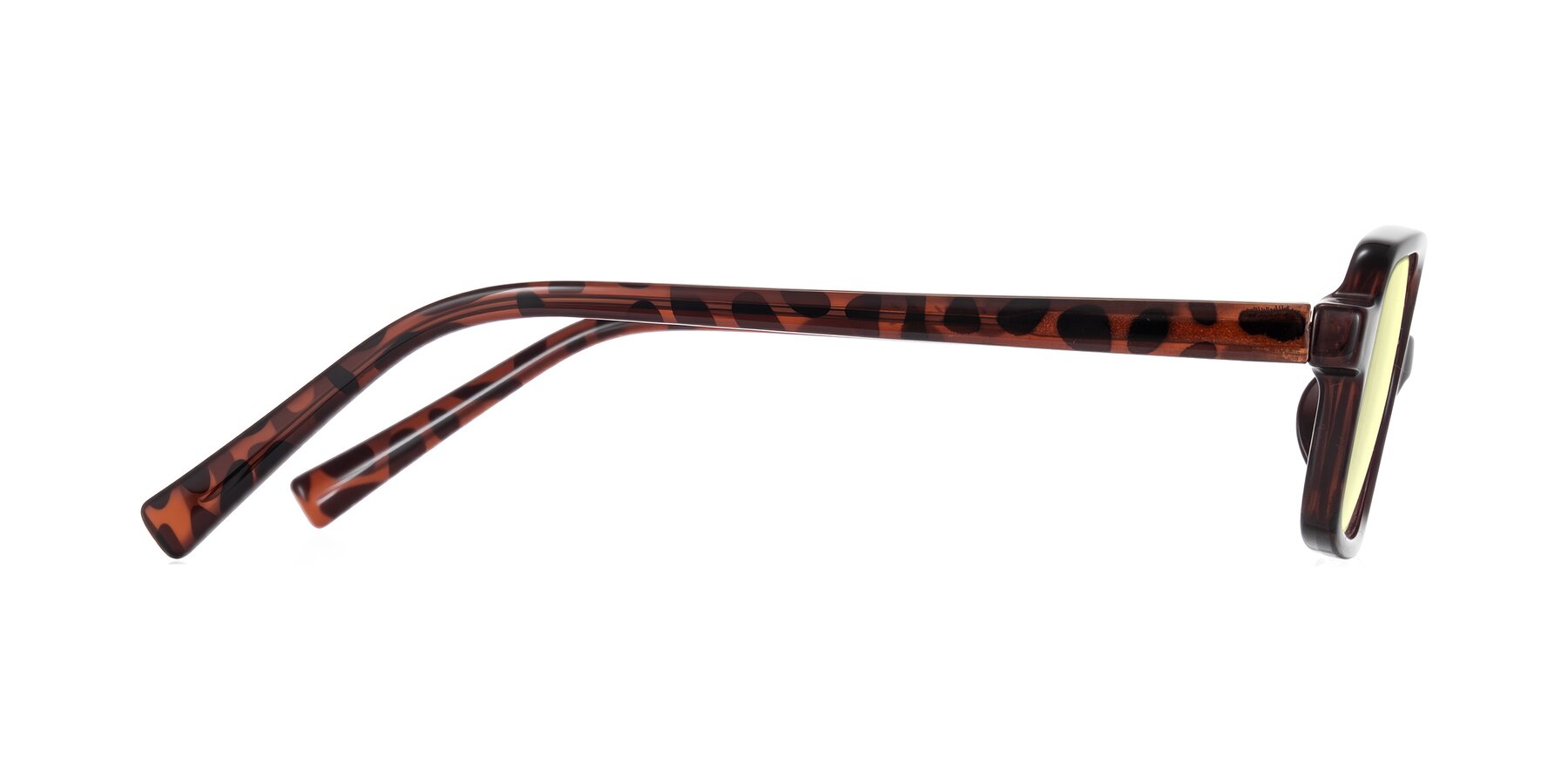Side of Garbott in Leopard-Print with Light Yellow Tinted Lenses