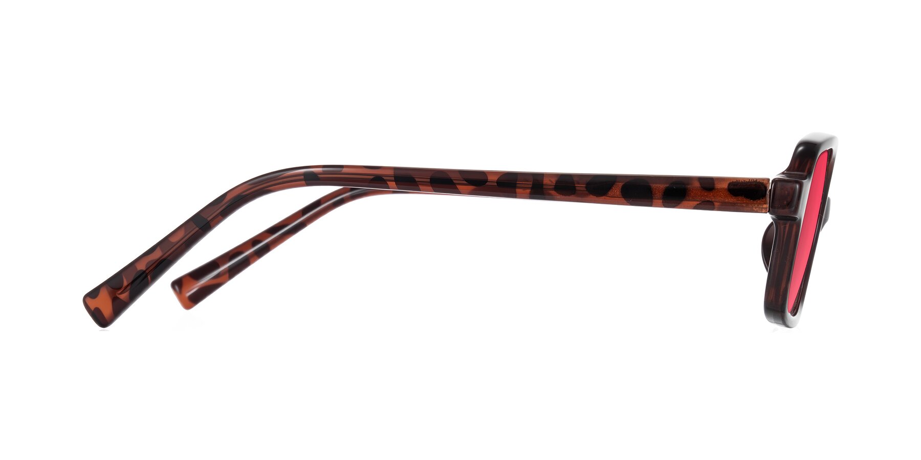 Side of Garbott in Leopard-Print with Red Tinted Lenses