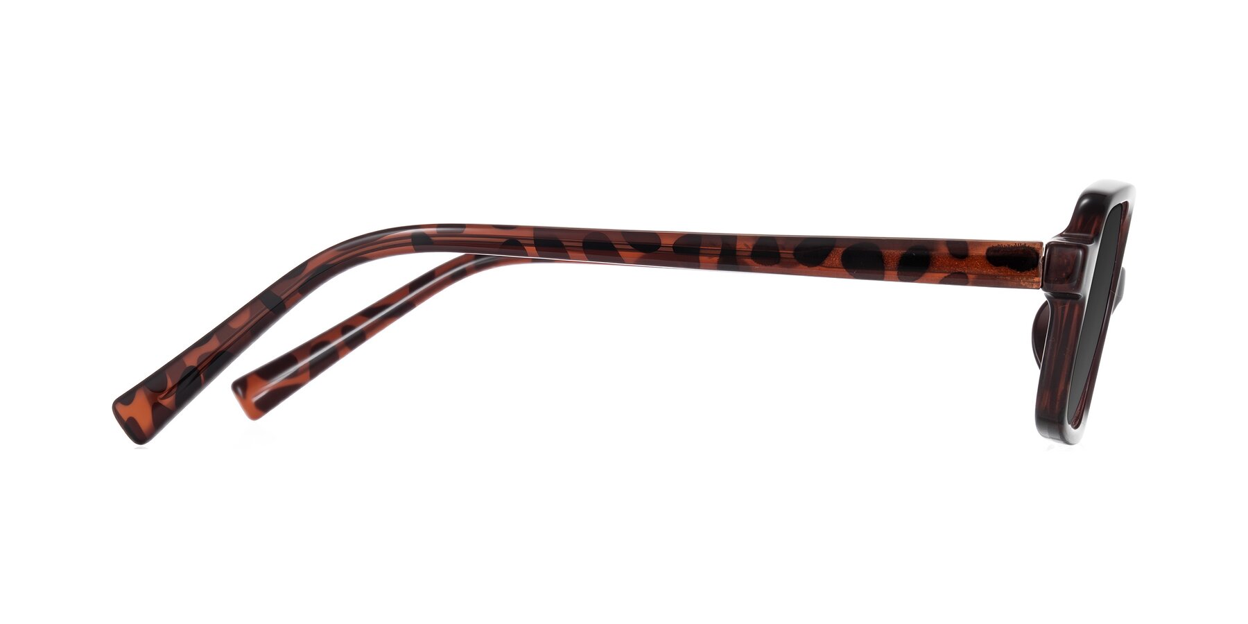Side of Garbott in Leopard-Print with Gray Tinted Lenses