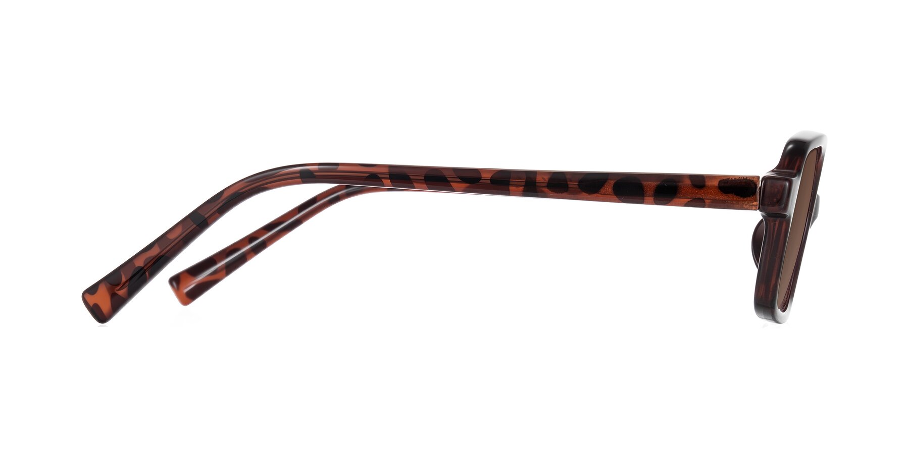 Side of Garbott in Leopard-Print with Brown Tinted Lenses