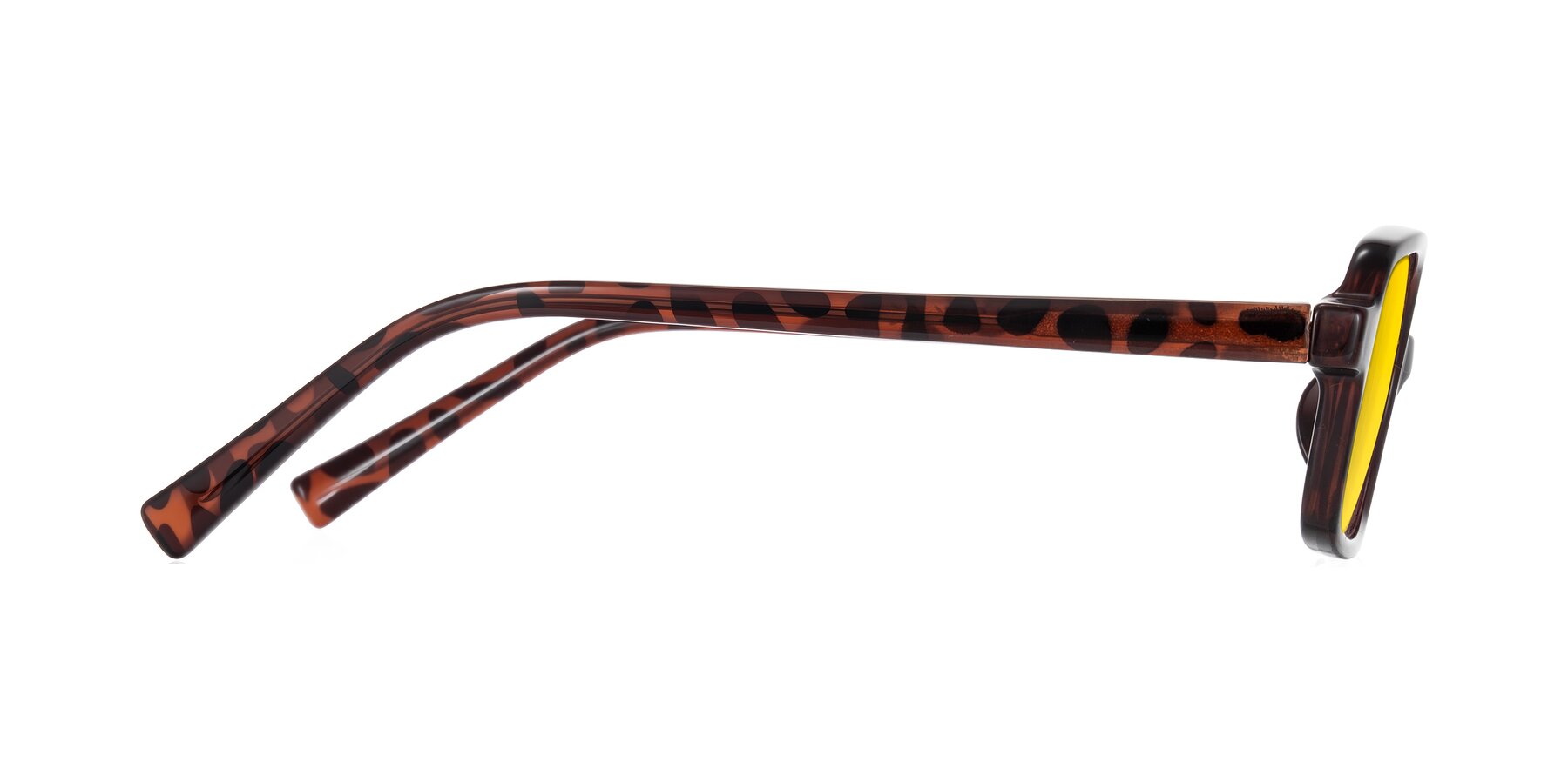 Side of Garbott in Leopard-Print with Yellow Tinted Lenses