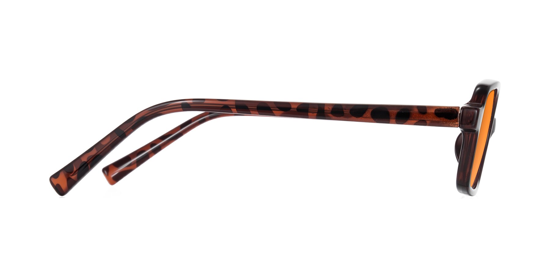 Side of Garbott in Leopard-Print with Orange Tinted Lenses