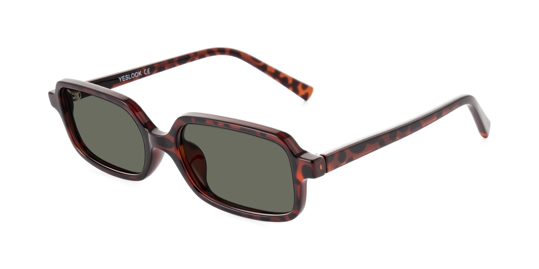 Angle of Garbott in Leopard-Print with Gray Polarized Lenses