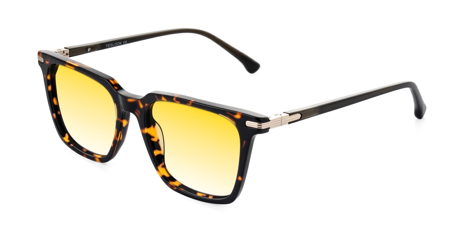 Angle of Miyaha in Tortoise with Yellow Gradient Lenses