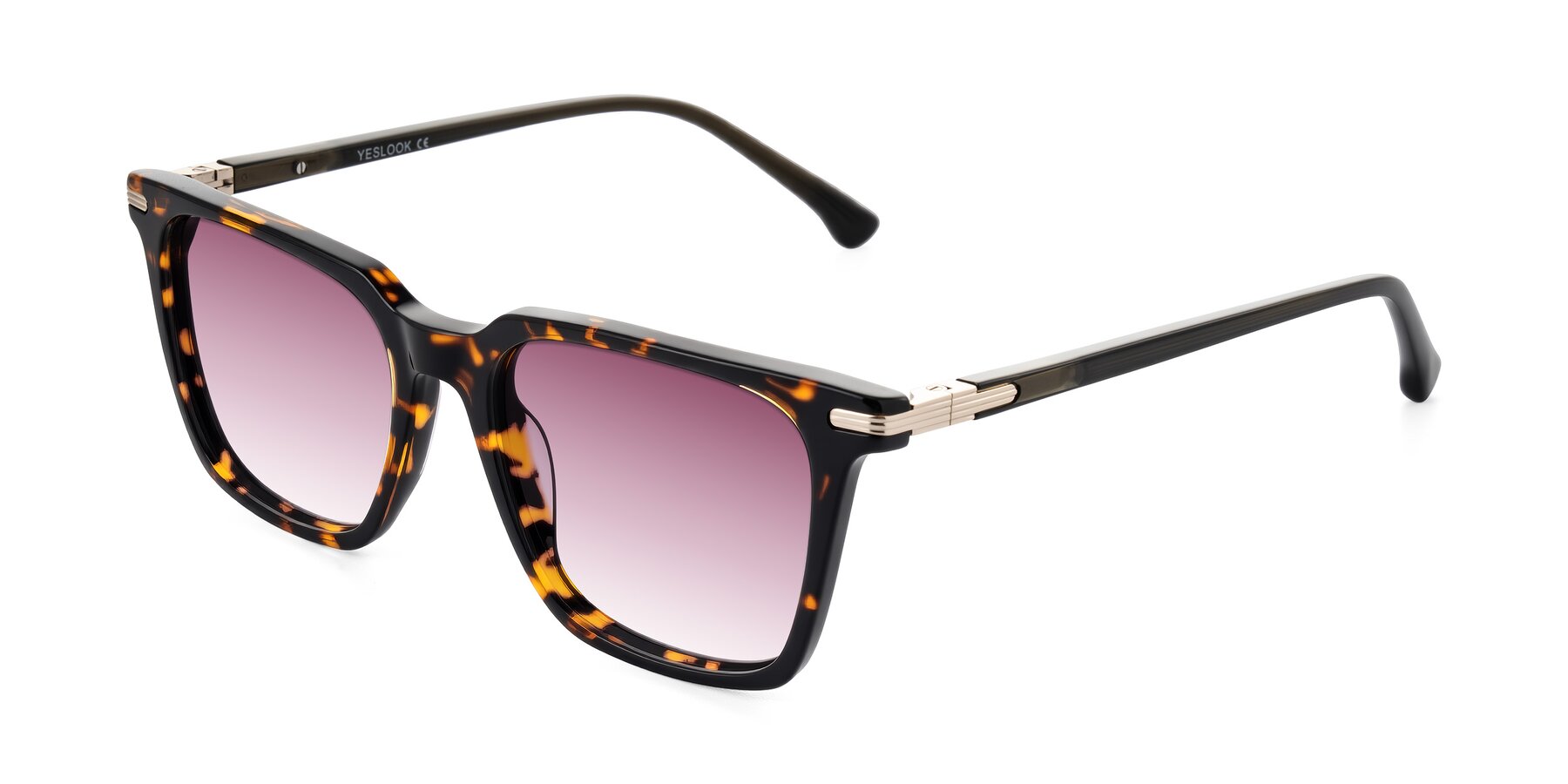 Angle of Miyaha in Tortoise with Wine Gradient Lenses