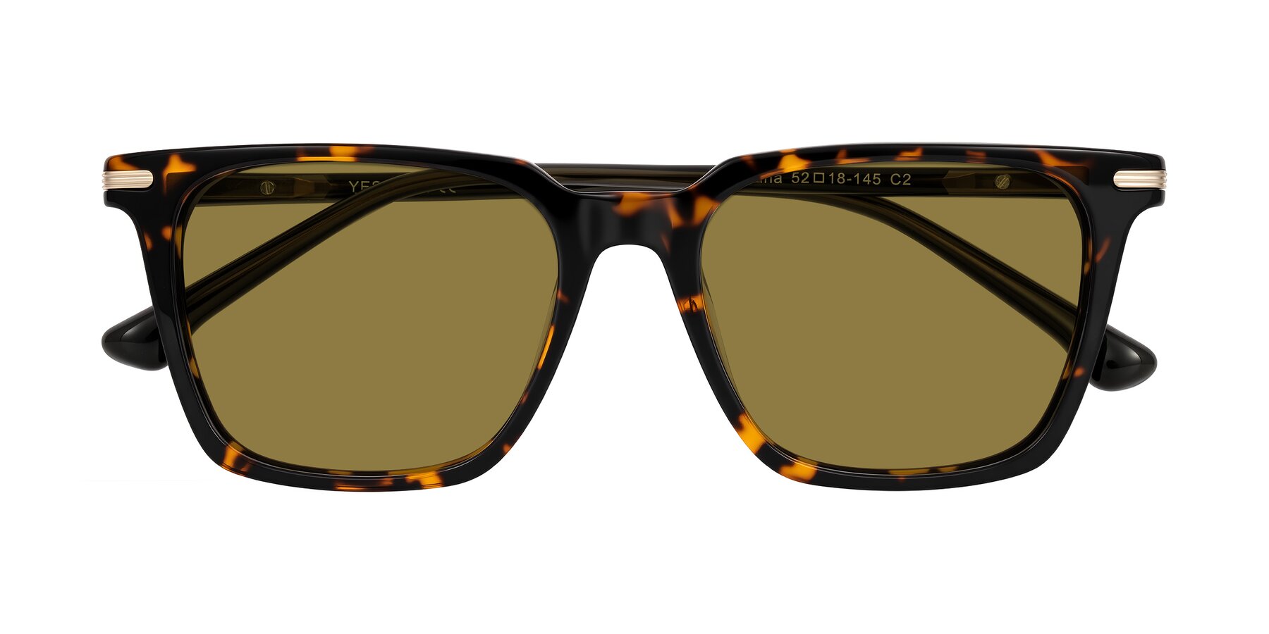 Folded Front of Miyaha in Tortoise with Brown Polarized Lenses