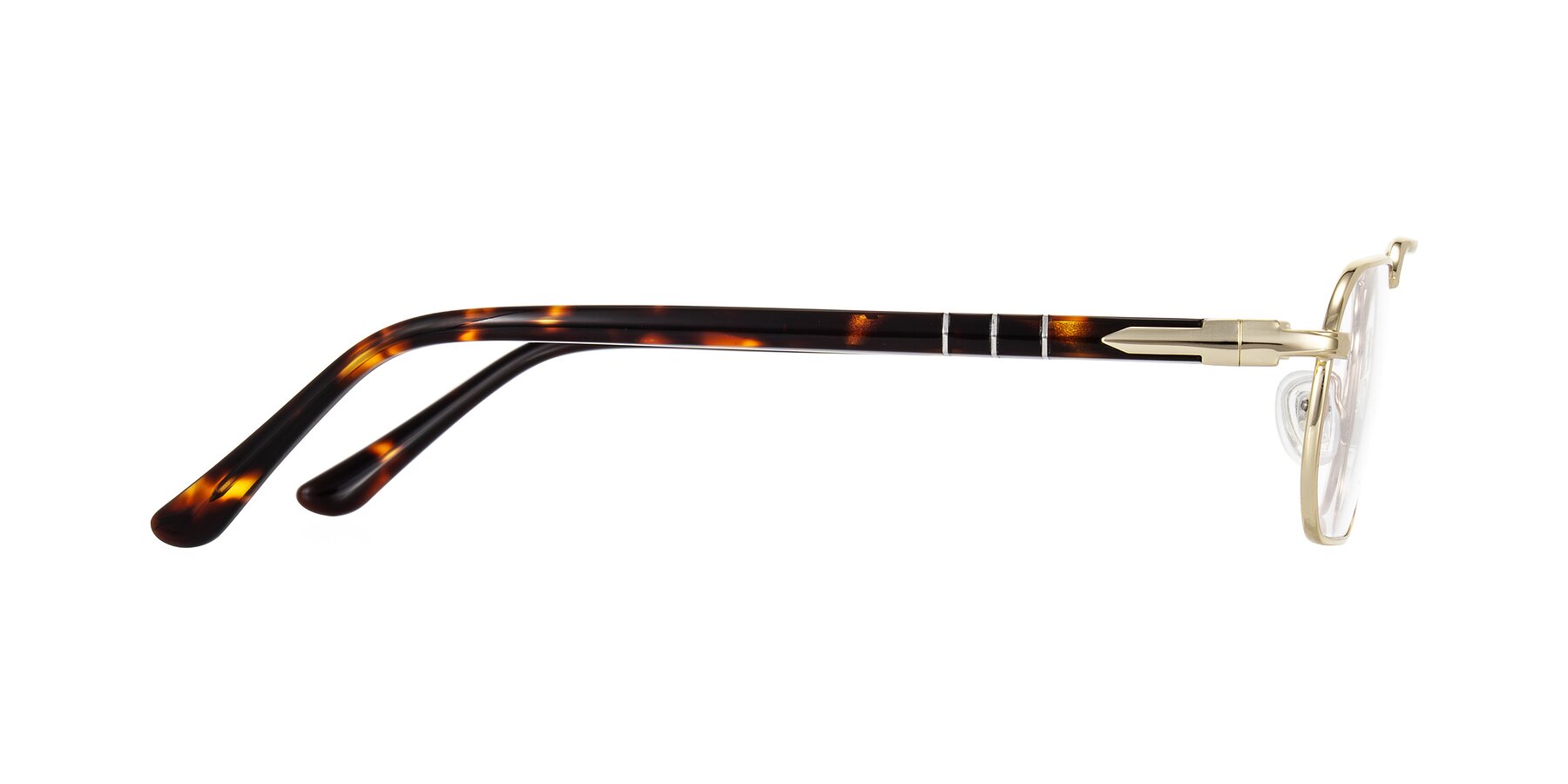 Side of Shekh in Gold with Clear Eyeglass Lenses