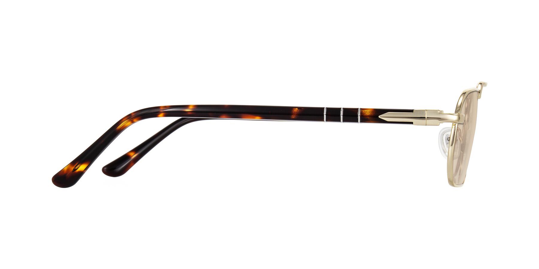 Side of Shekh in Gold with Light Brown Tinted Lenses