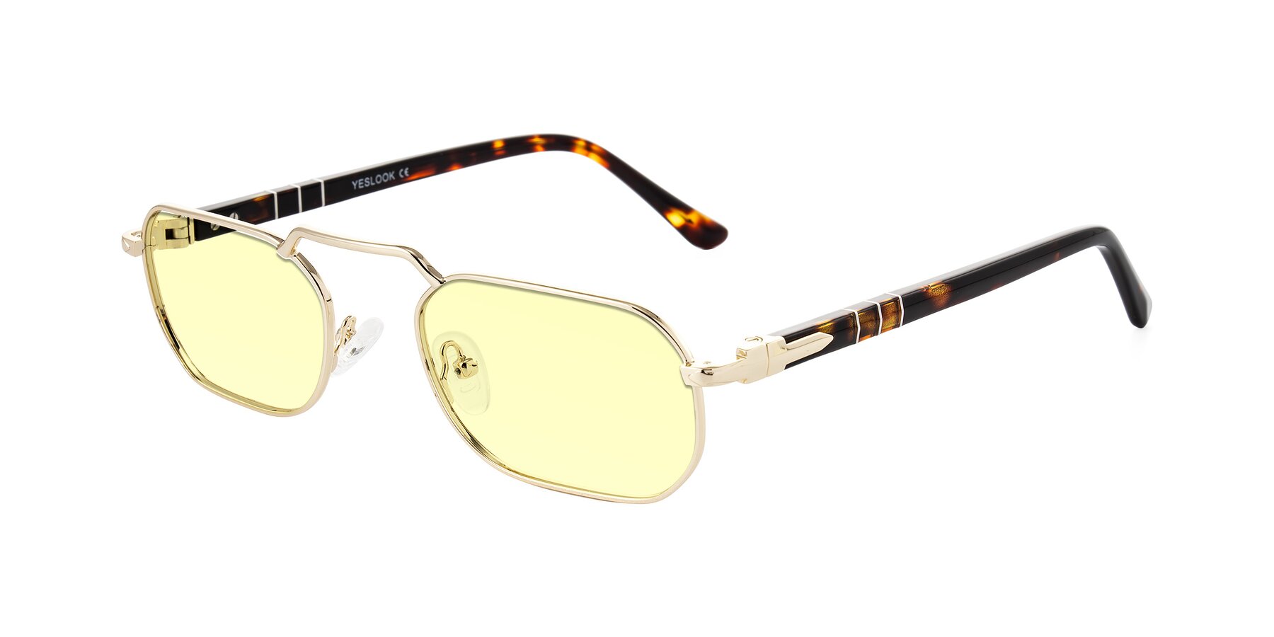 Angle of Shekh in Gold with Light Yellow Tinted Lenses