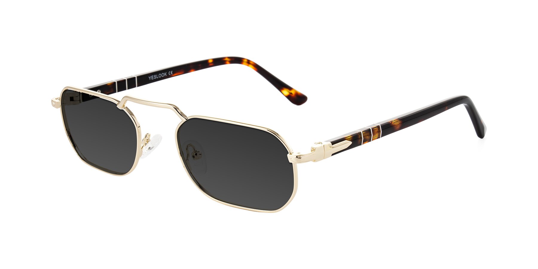 Angle of Shekh in Gold with Gray Tinted Lenses