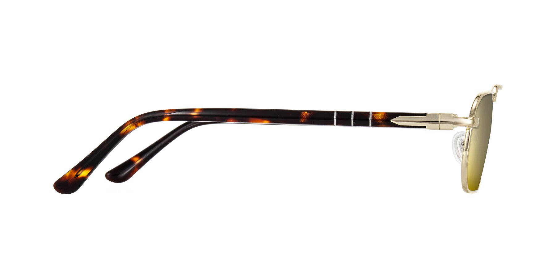 Side of Shekh in Gold with Gold Mirrored Lenses