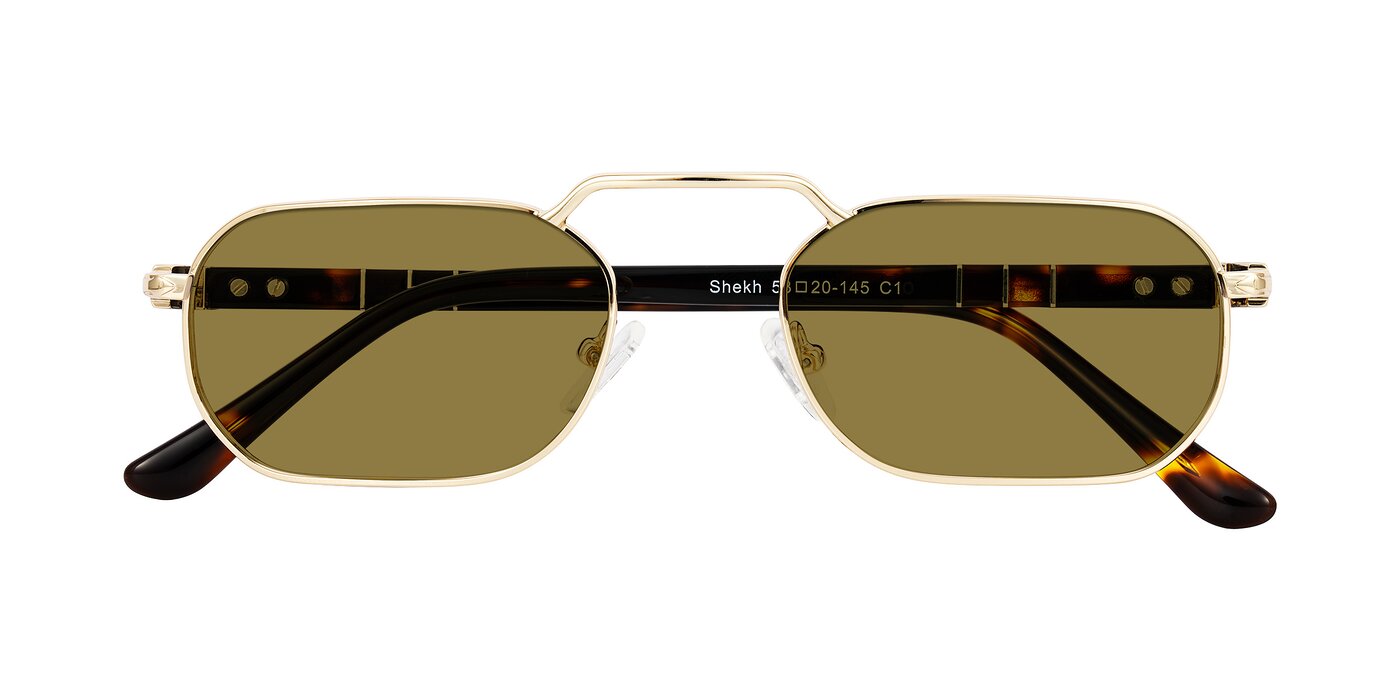 Shekh - Gold Polarized Sunglasses