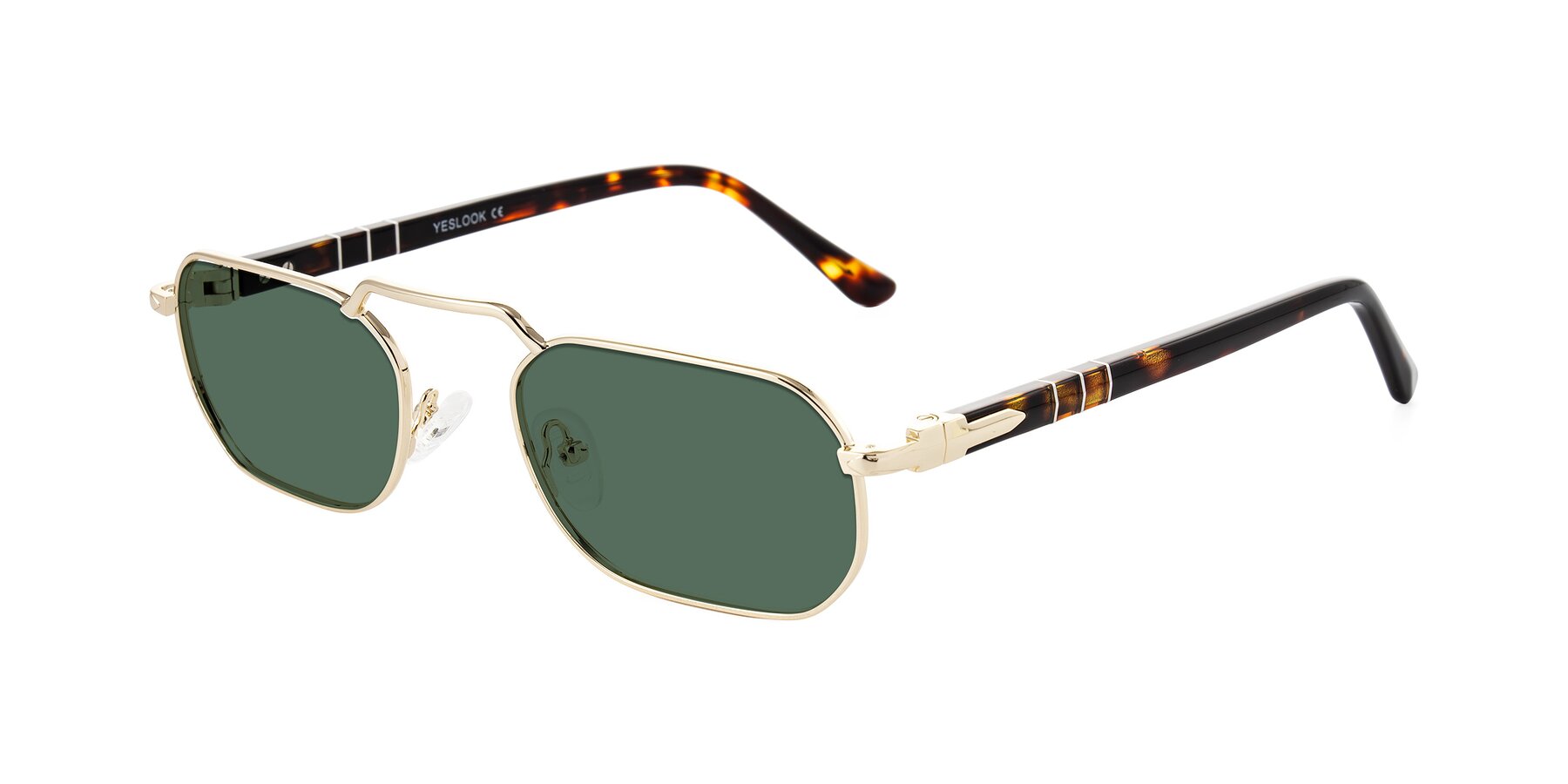 Angle of Shekh in Gold with Green Polarized Lenses
