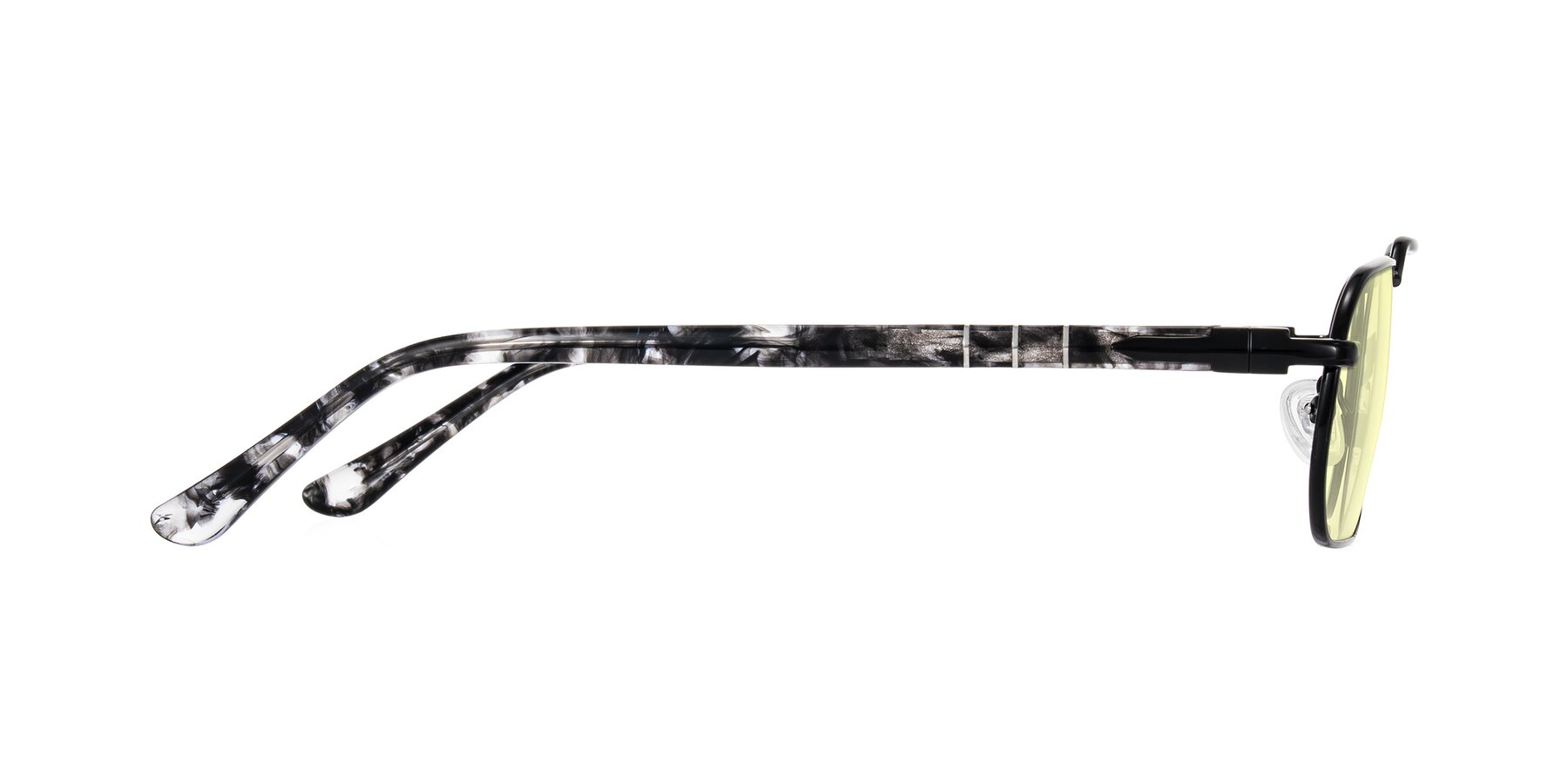 Side of Shekh in Black with Light Yellow Tinted Lenses