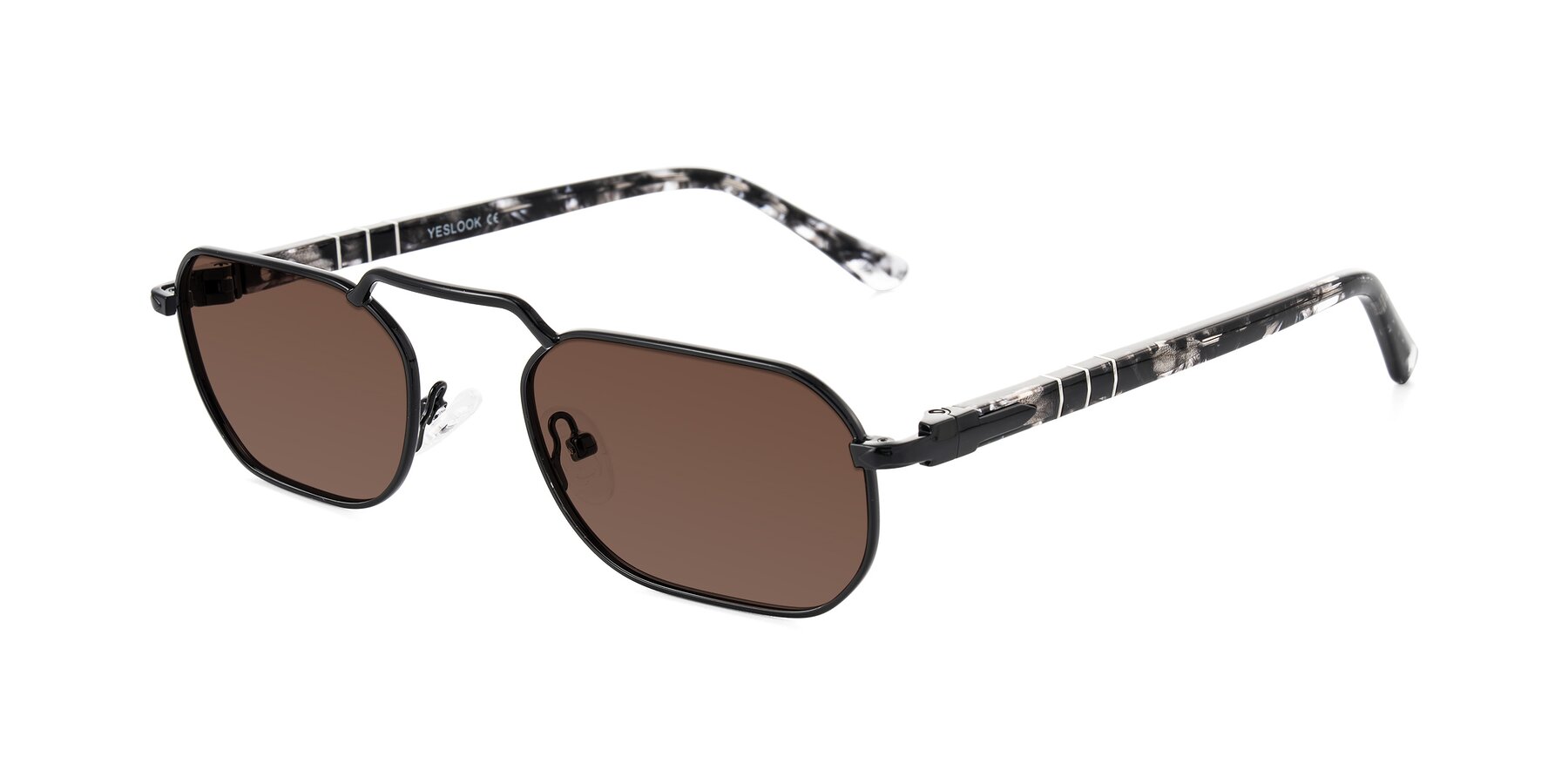 Angle of Shekh in Black with Brown Tinted Lenses