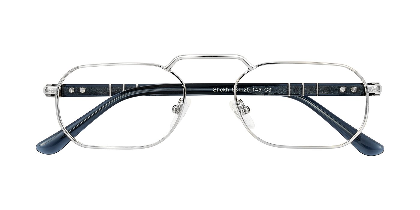 Shekh - Silver Blue Light Glasses