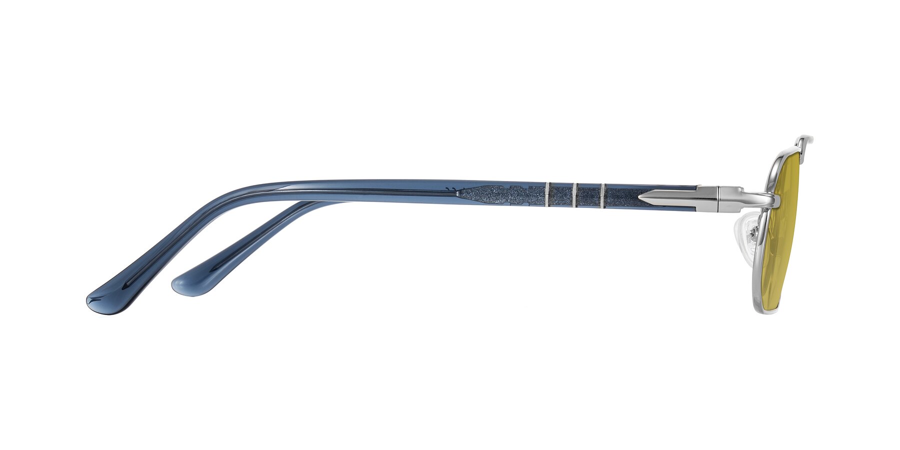 Side of Shekh in Silver with Champagne Tinted Lenses