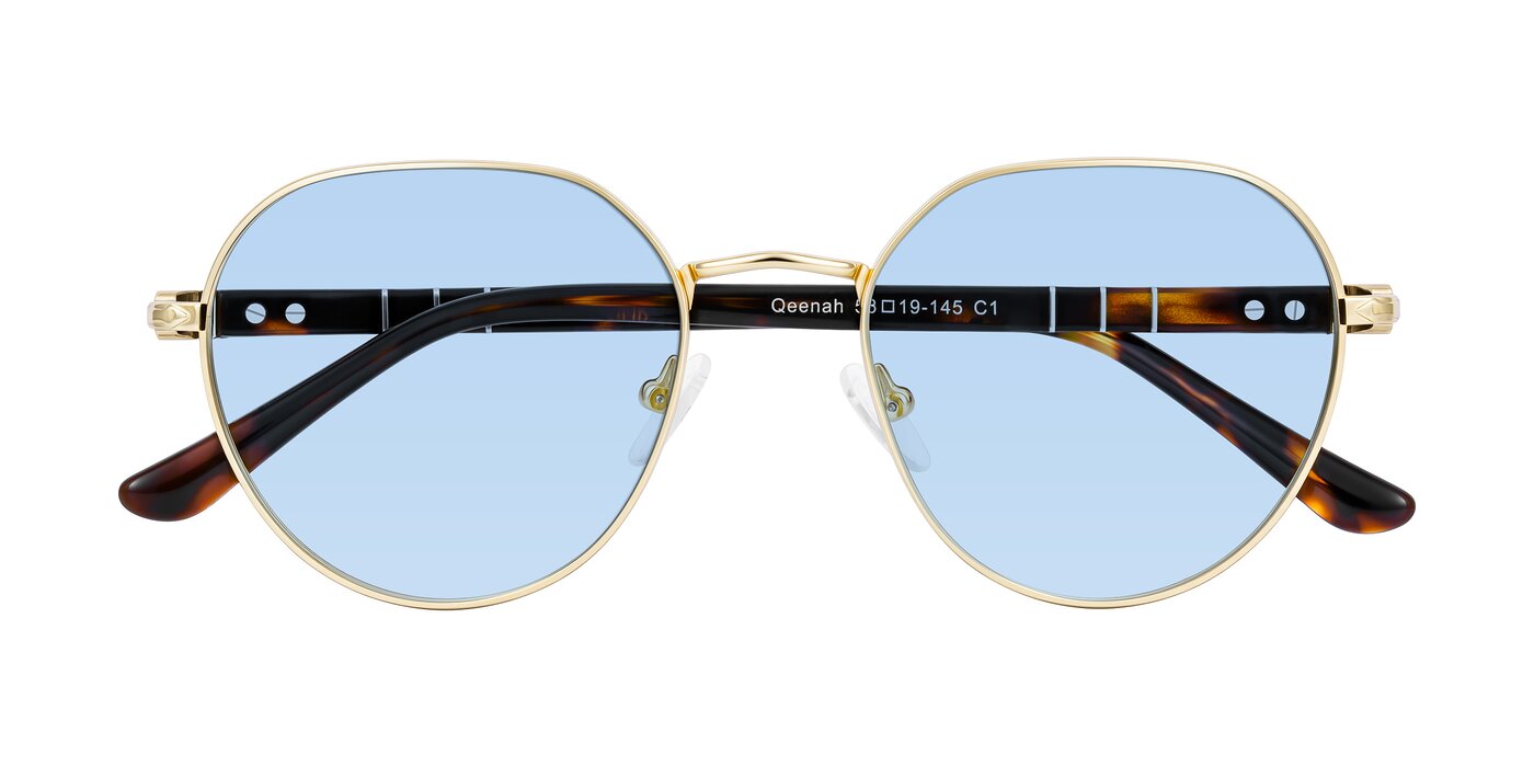 Qeenah - Gold Tinted Sunglasses