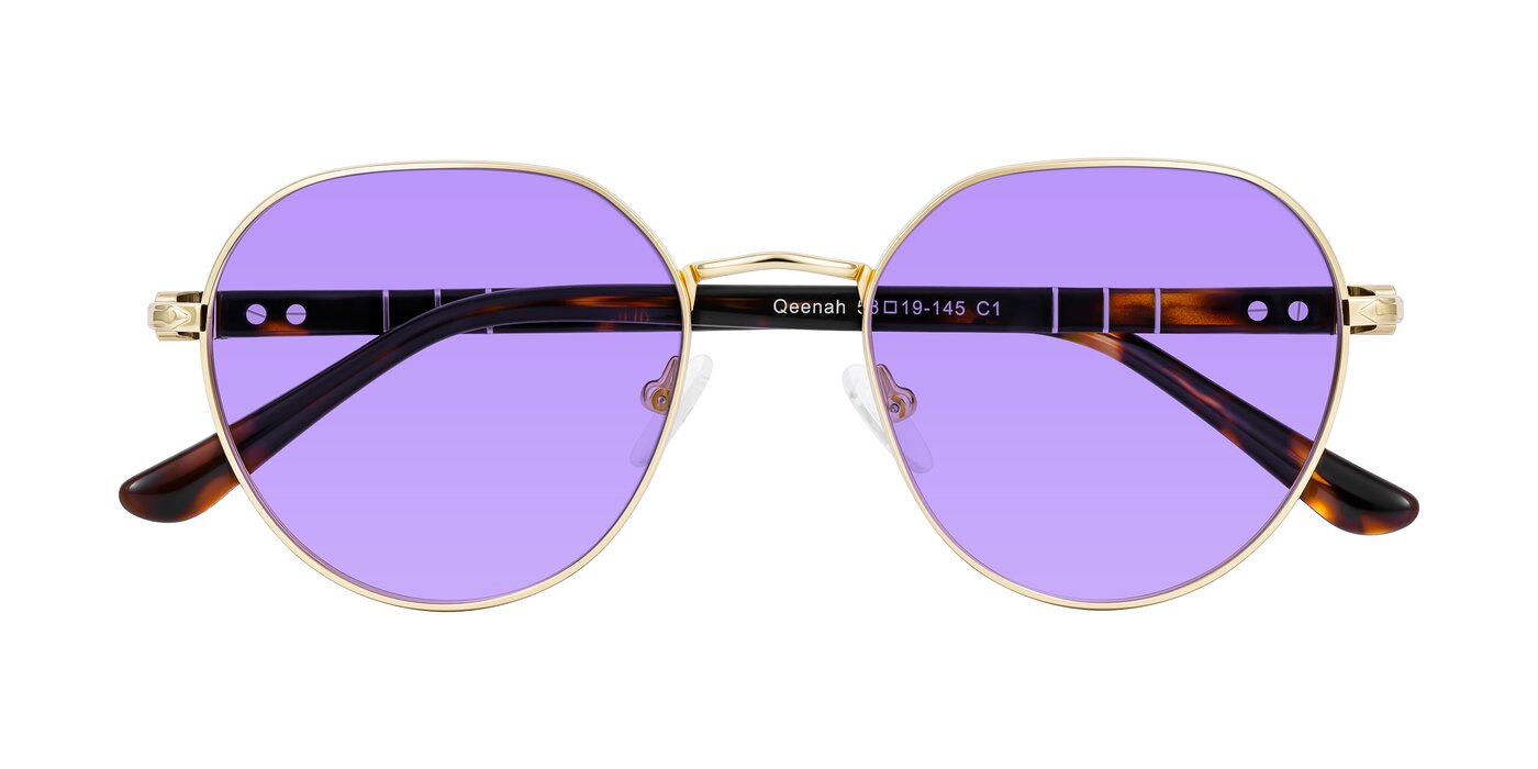 Qeenah - Gold Tinted Sunglasses
