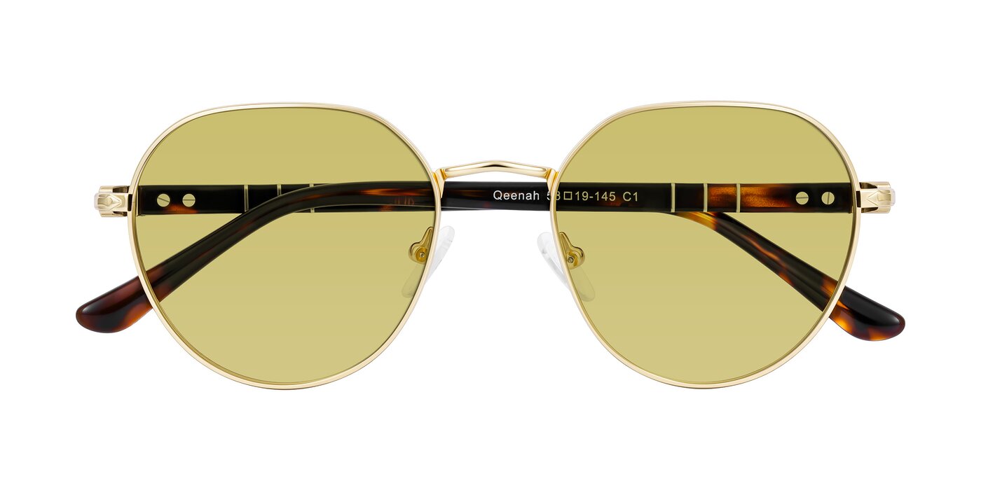 Qeenah - Gold Tinted Sunglasses