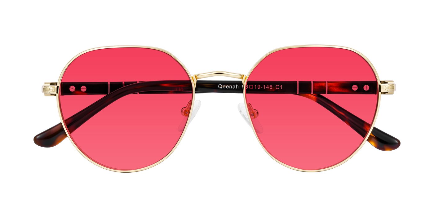 Qeenah - Gold Tinted Sunglasses