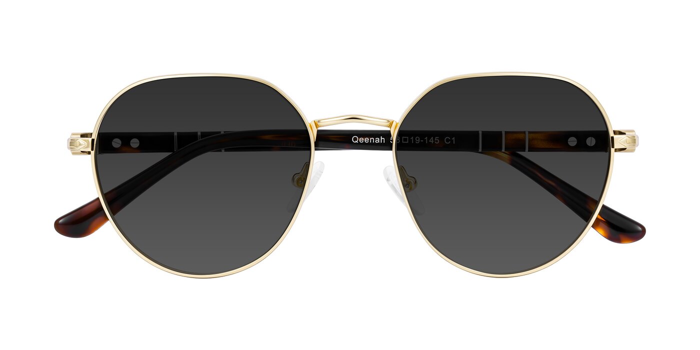 Qeenah - Gold Tinted Sunglasses