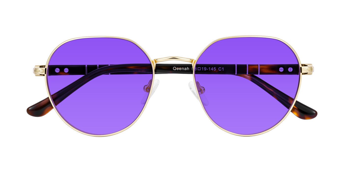 Qeenah - Gold Tinted Sunglasses