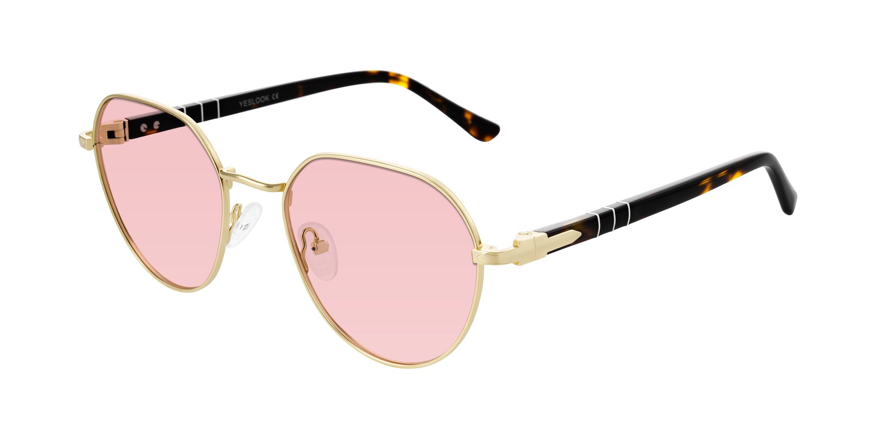 Angle of Qeenah in Gold with Light Garnet Tinted Lenses