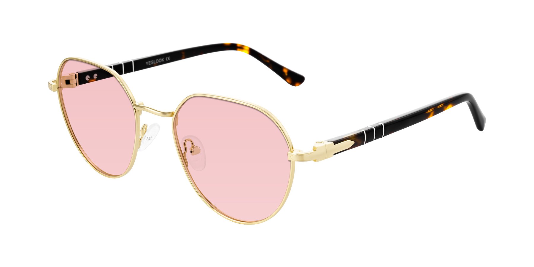 Angle of Qeenah in Gold with Light Garnet Tinted Lenses