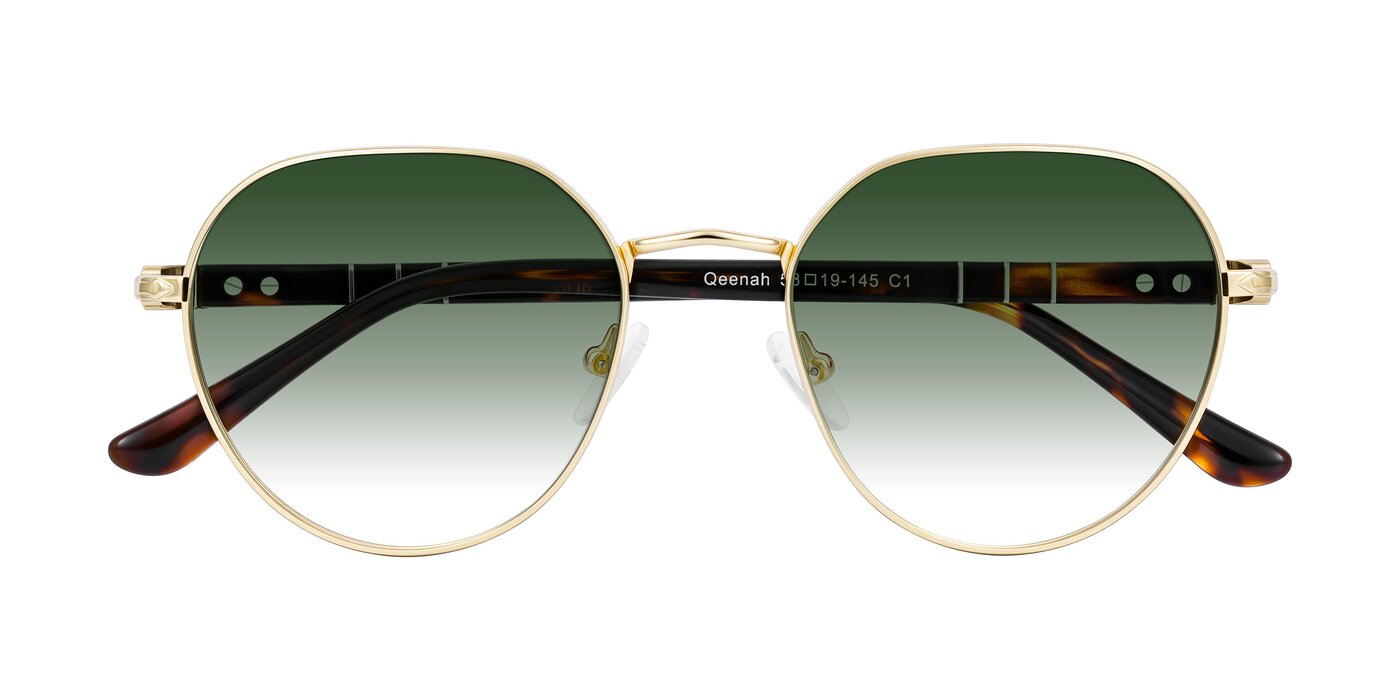 Qeenah - Gold Gradient Sunglasses
