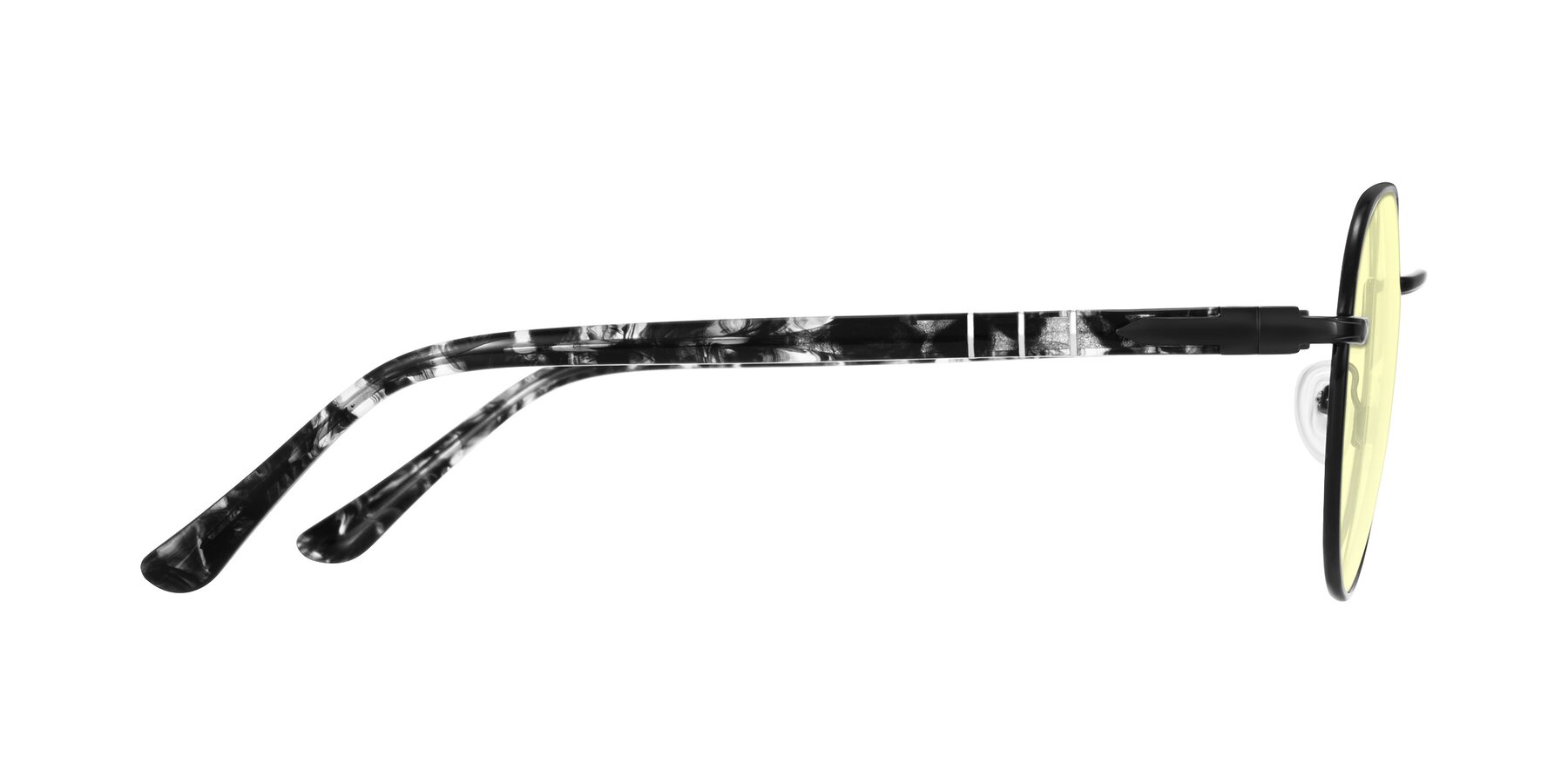 Side of Qeenah in Black with Light Yellow Tinted Lenses