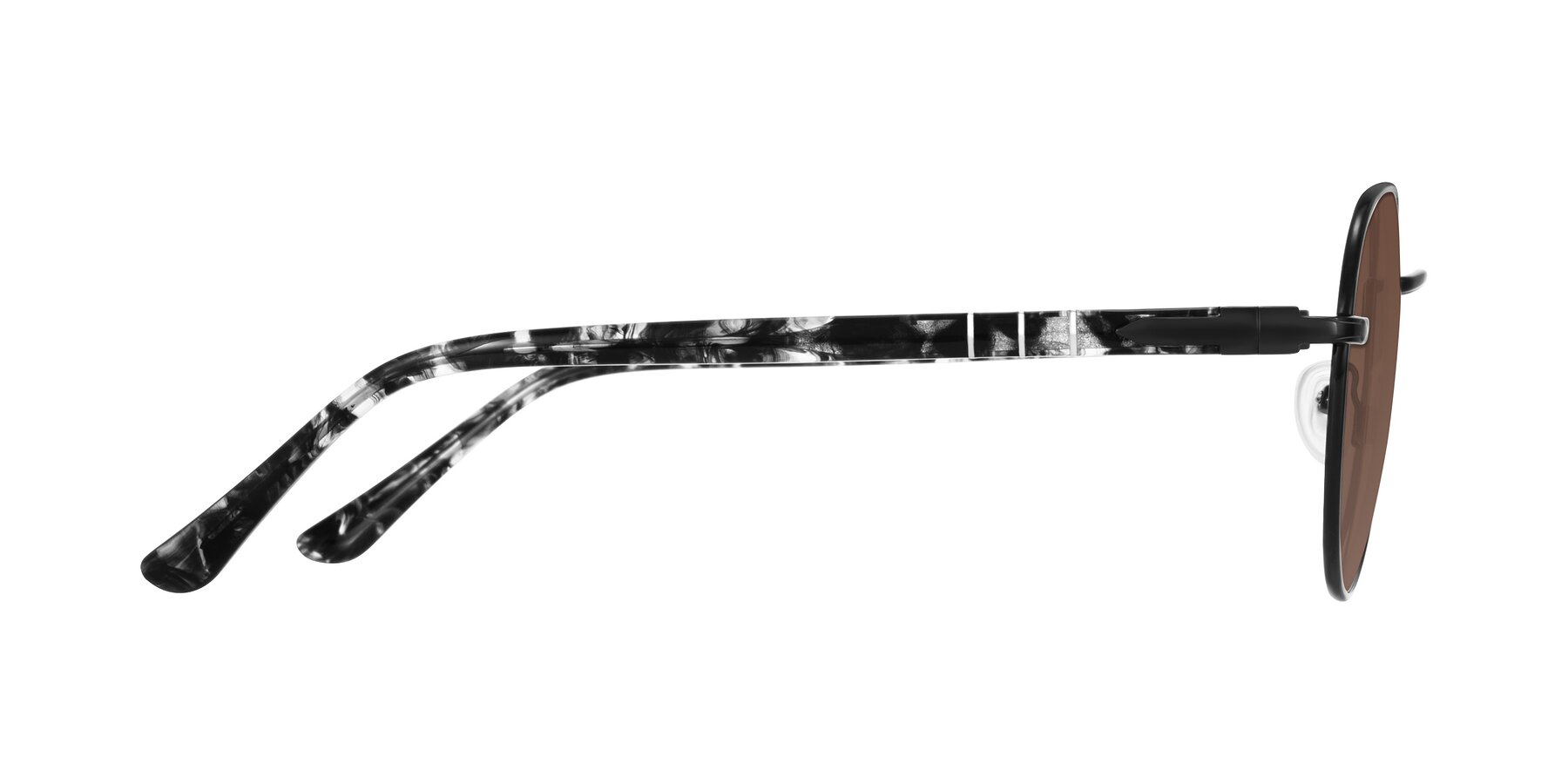 Side of Qeenah in Black with Brown Tinted Lenses