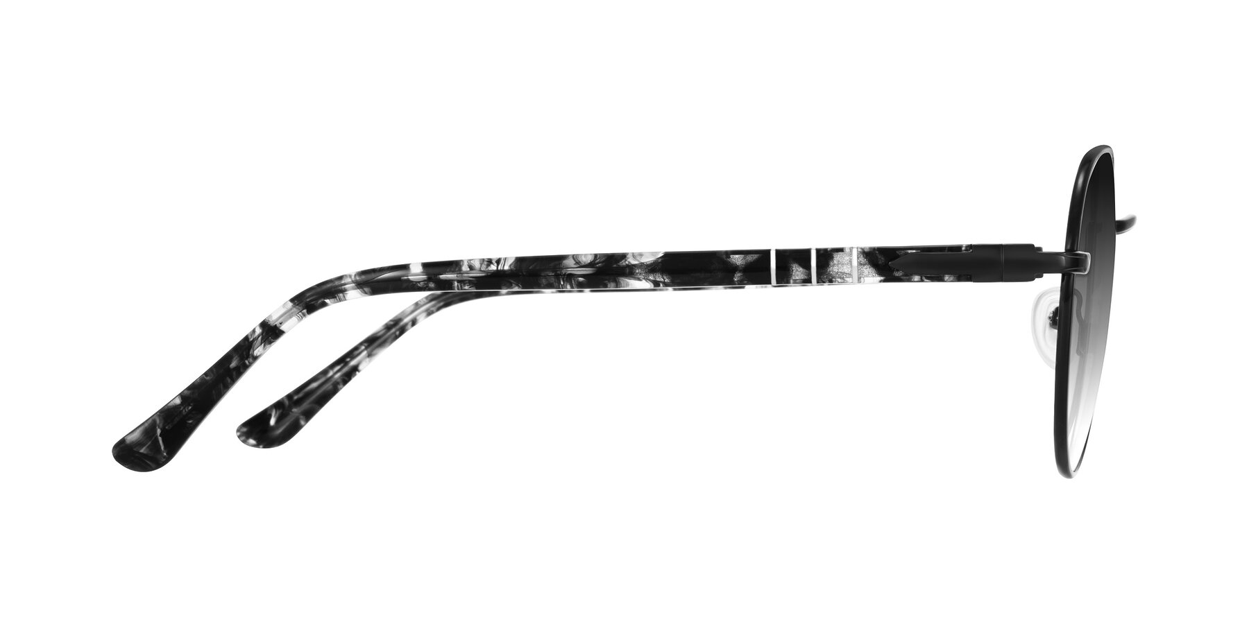 Side of Qeenah in Black with Gray Gradient Lenses