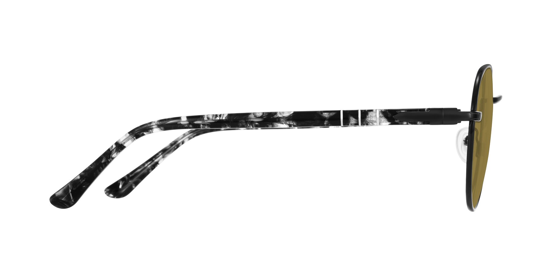 Side of Qeenah in Black with Brown Polarized Lenses
