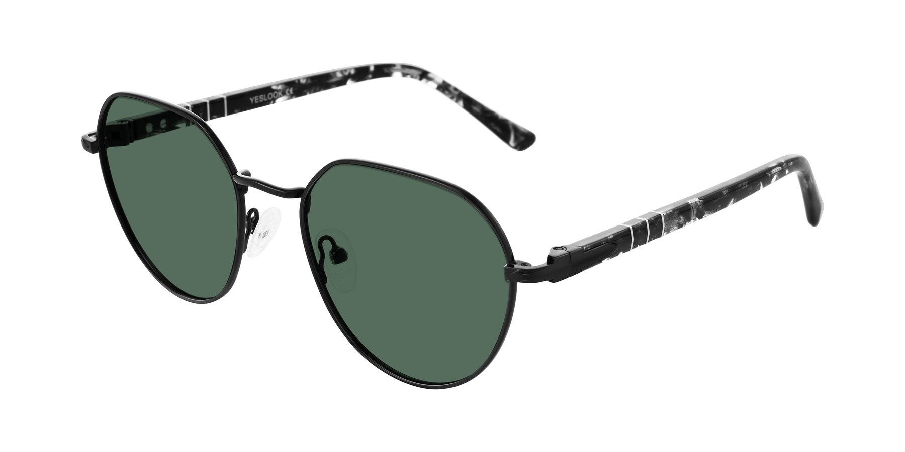 Angle of Qeenah in Black with Green Polarized Lenses