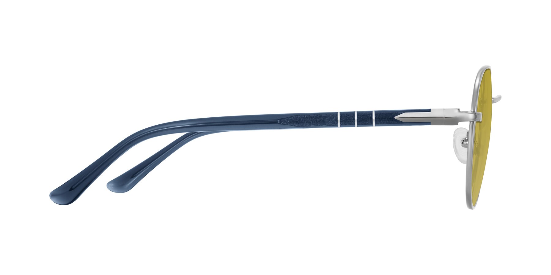 Side of Qeenah in Silver with Champagne Tinted Lenses