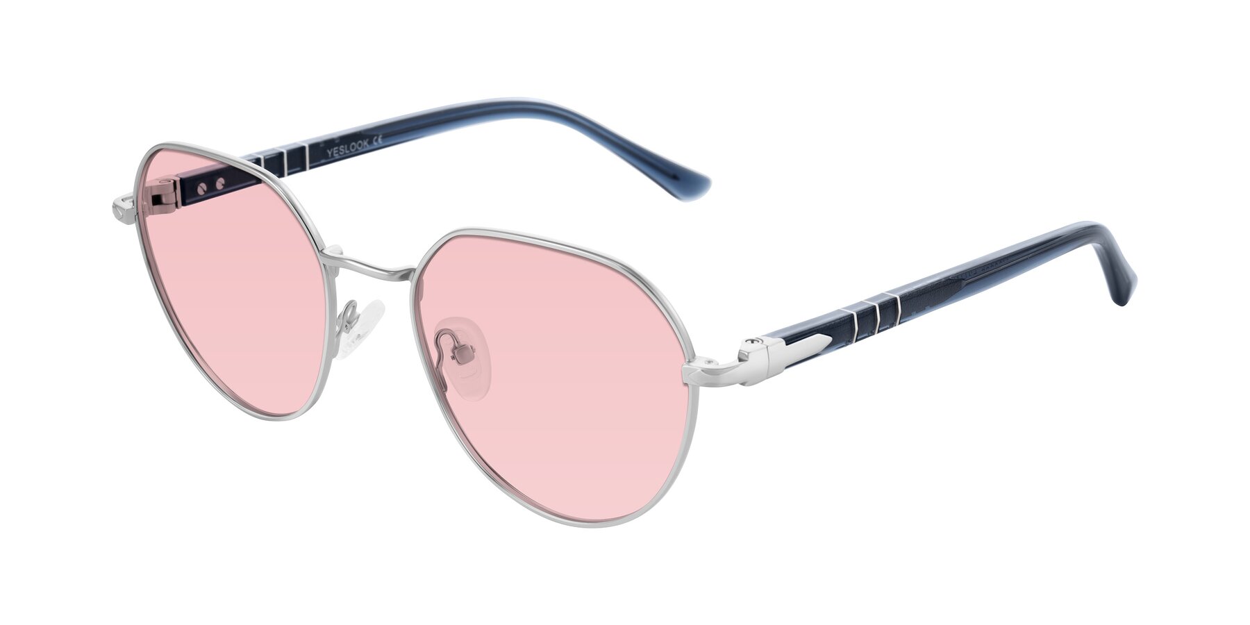 Angle of Qeenah in Silver with Light Garnet Tinted Lenses