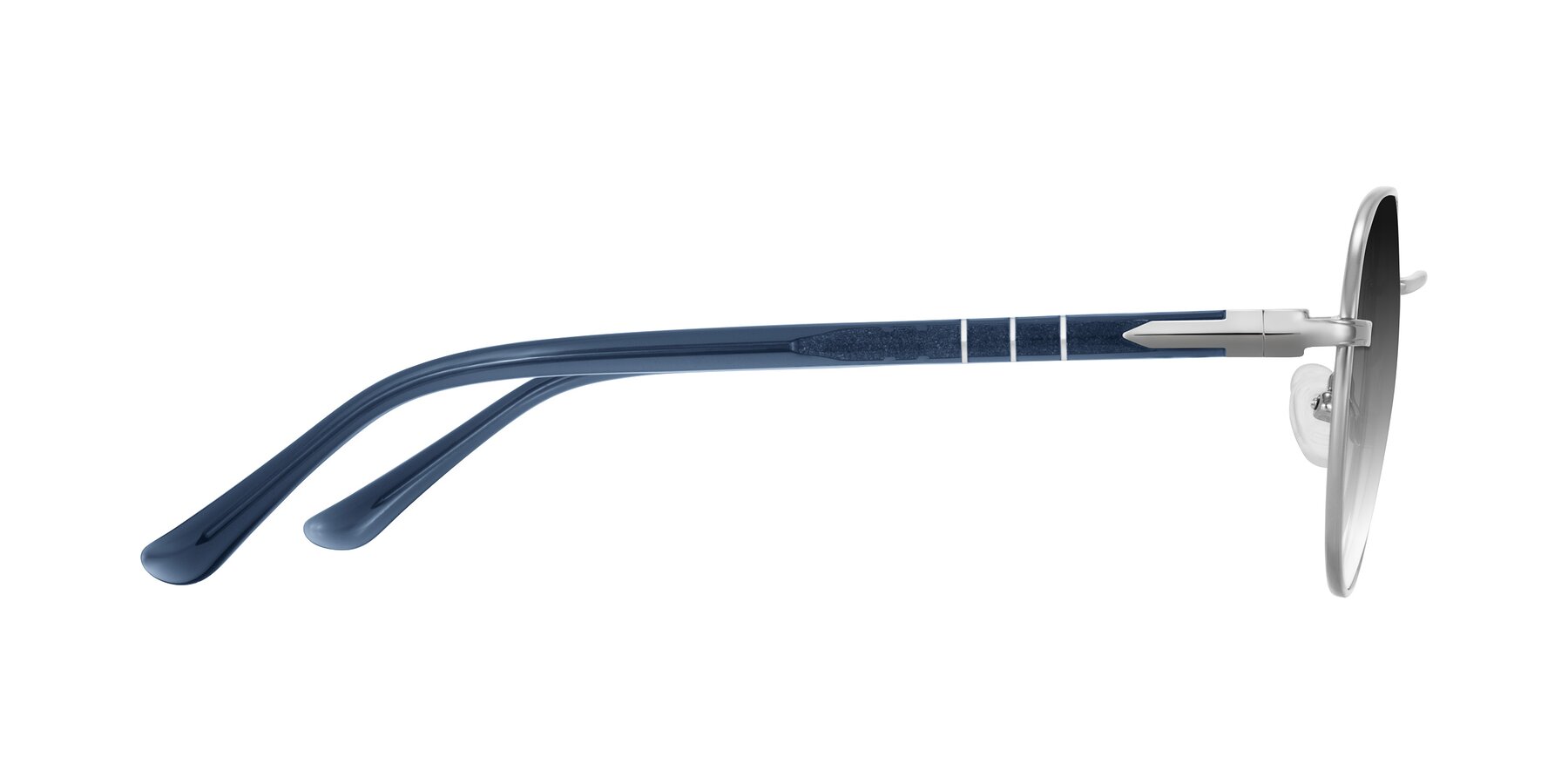 Side of Qeenah in Silver with Gray Gradient Lenses