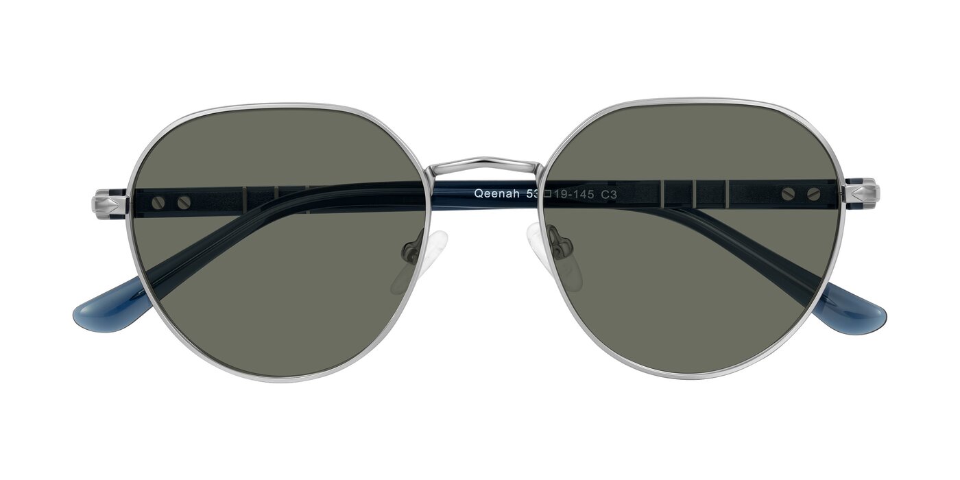 Qeenah - Silver Polarized Sunglasses