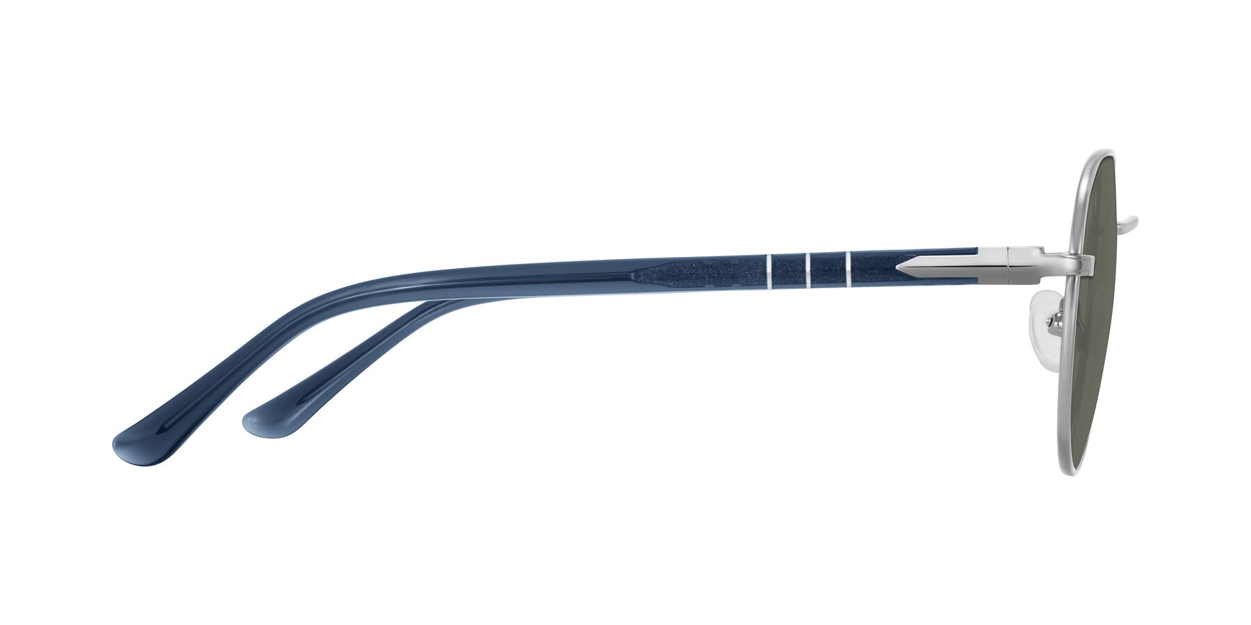 Side of Qeenah in Silver with Gray Polarized Lenses