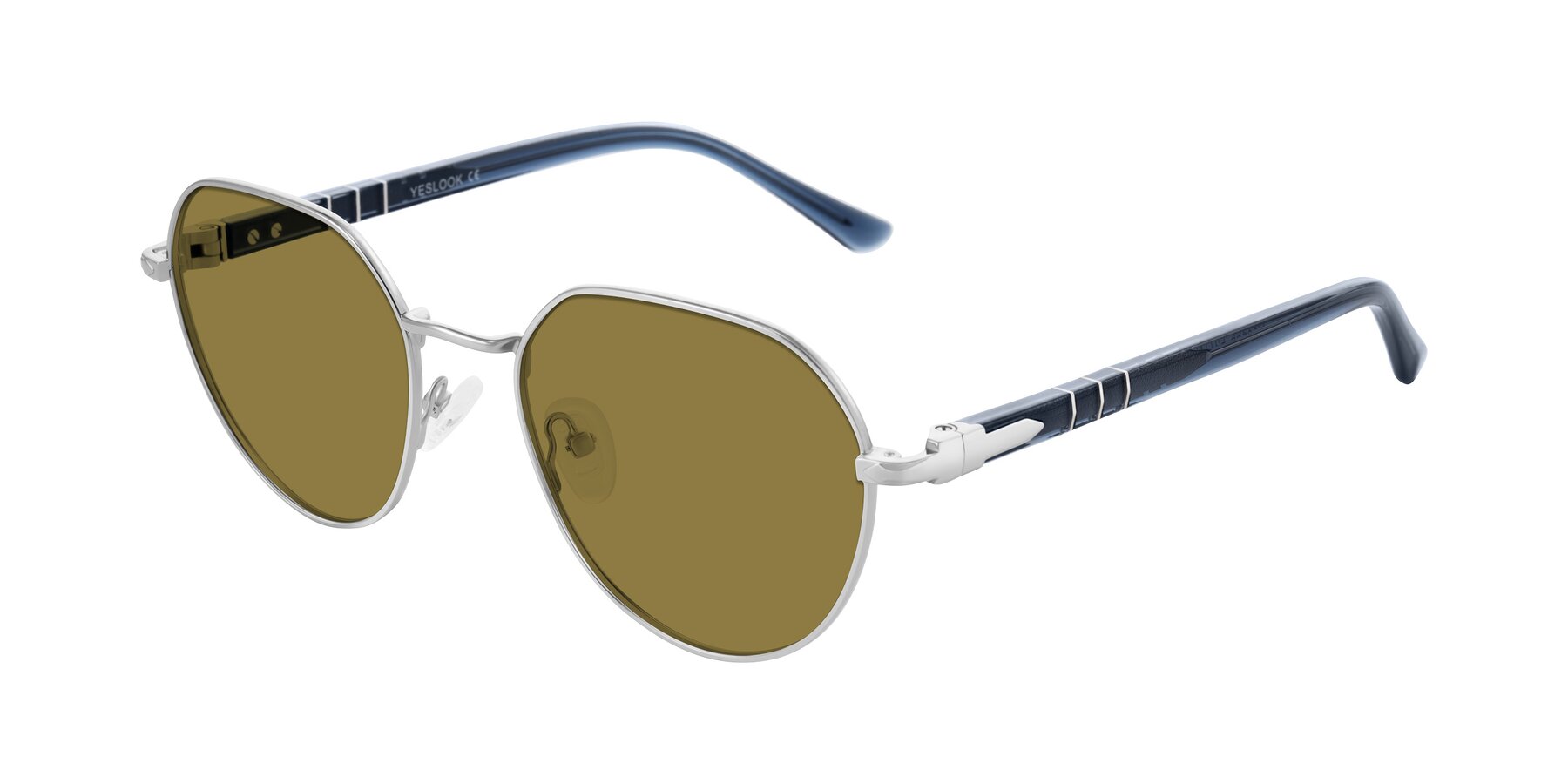 Angle of Qeenah in Silver with Brown Polarized Lenses