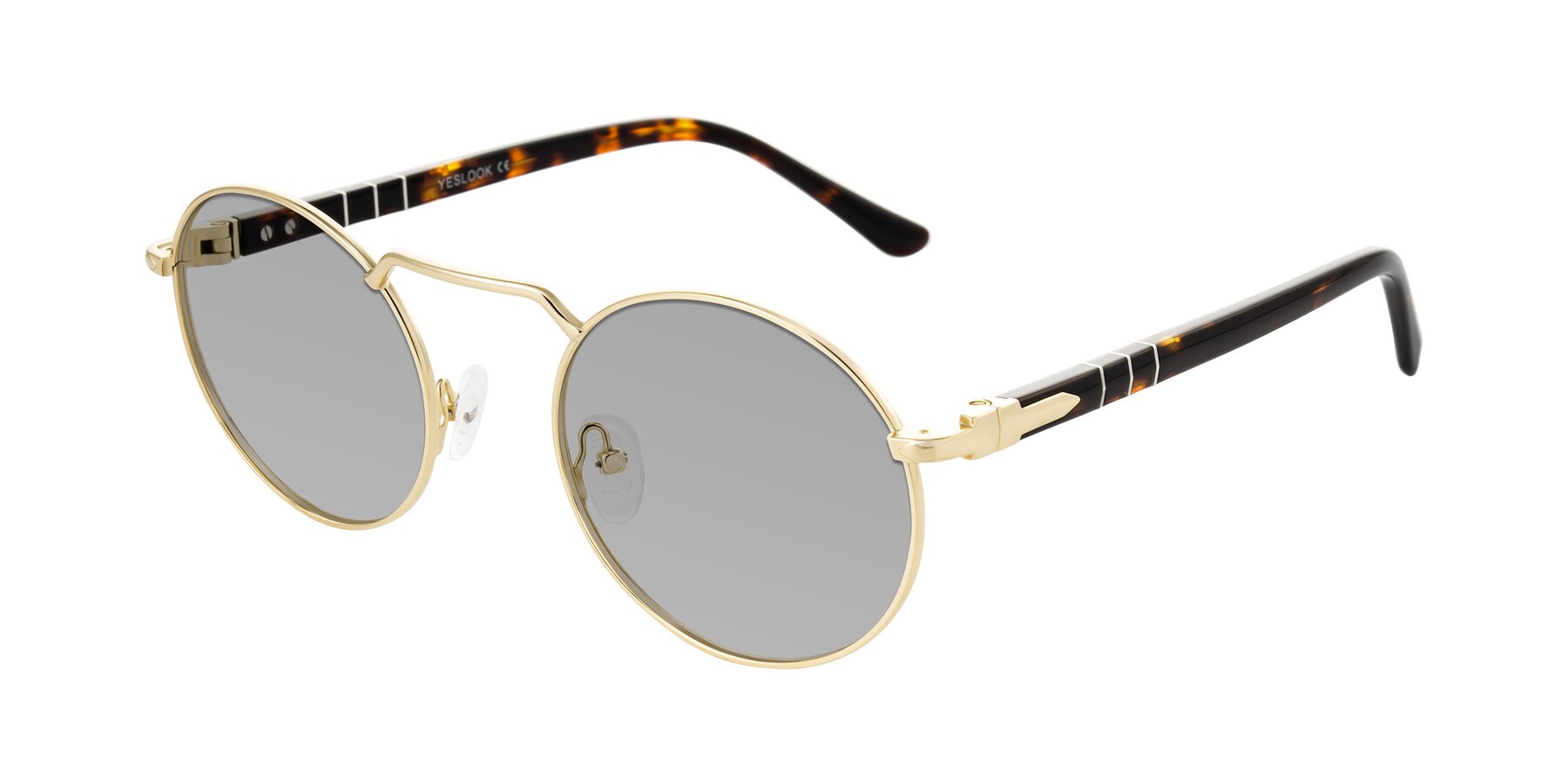 Angle of Parrong in Gold with Light Gray Tinted Lenses