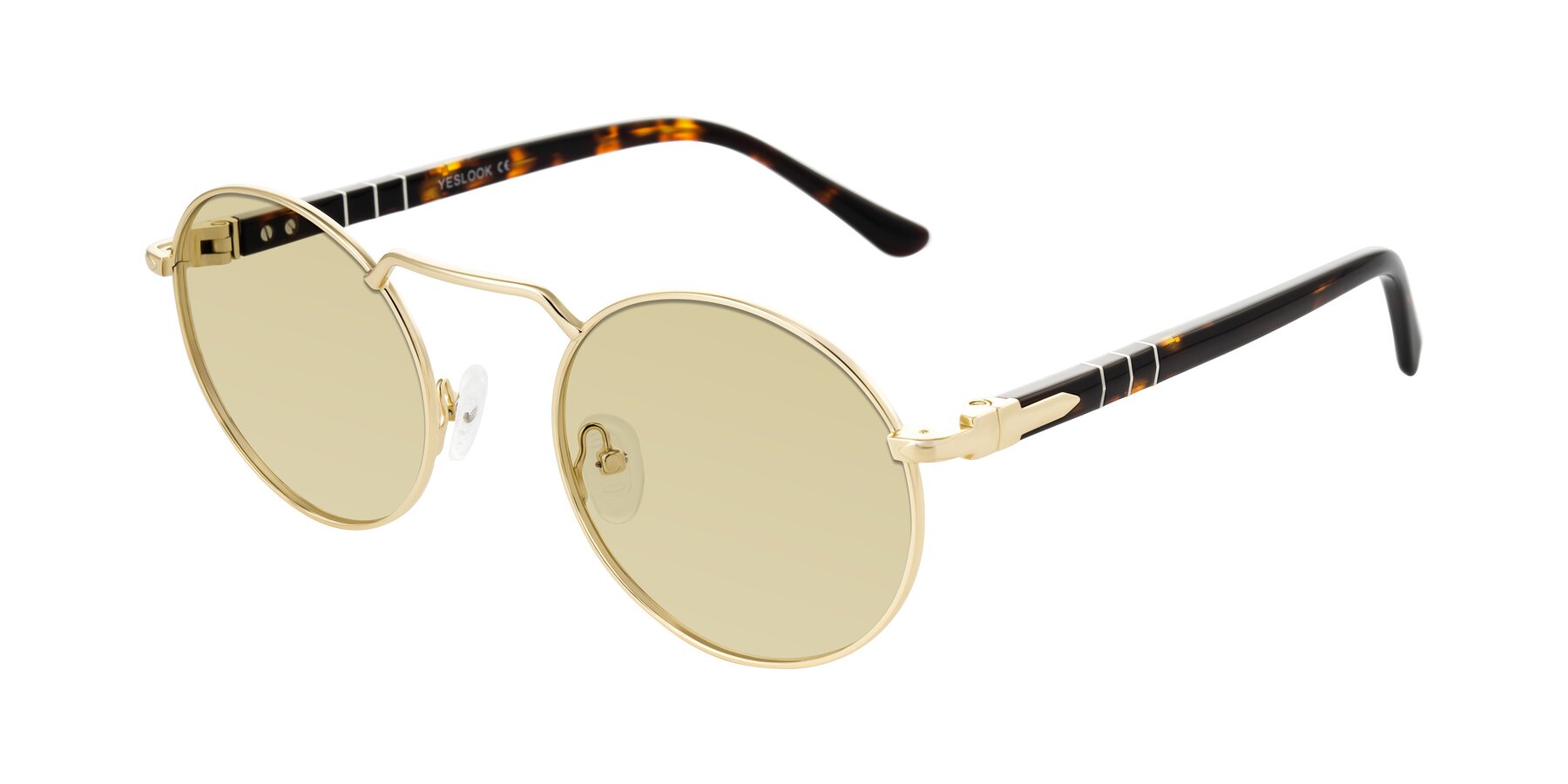 Angle of Parrong in Gold with Light Champagne Tinted Lenses