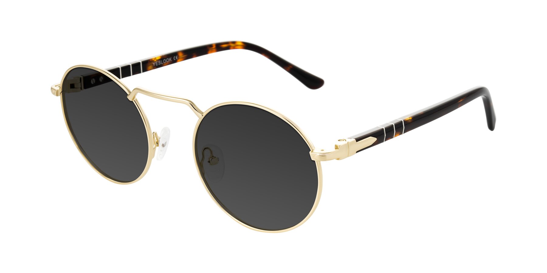 Angle of Parrong in Gold with Gray Tinted Lenses